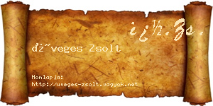 Üveges Zsolt névjegykártya