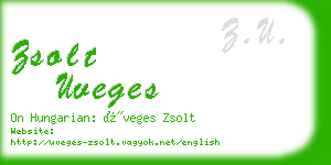 zsolt uveges business card